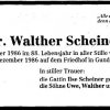 Scheiner Walther 1898-1986 Todesanzeige